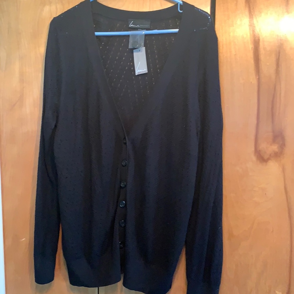 Brand new! Lane Bryant black lightweight sweater